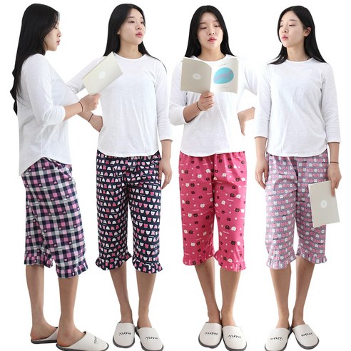 슬레진저 특면 여자 캐릭터 7부 잠옷: 편안함과 귀여움을 담은 사계절 파자마 7부파자마여성잠옷