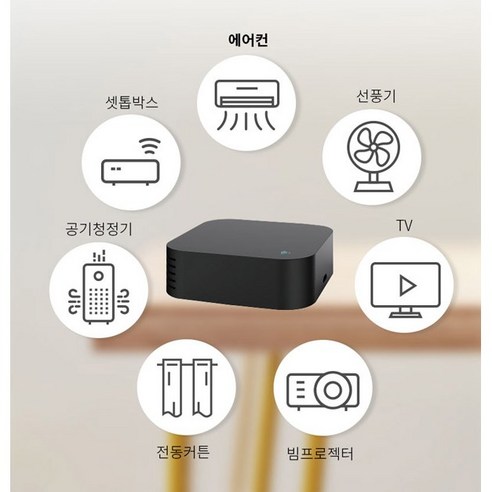 스마트홈 기기 고콘 만능 스마트 통합 리모컨 와이파이 허브 내장 온도 센서 GC-AIR01, 1개 2 고콘 만능 스마트 통합 리모컨 와이파이 허브 내장 온도 센서 GC-AIR01, 1개