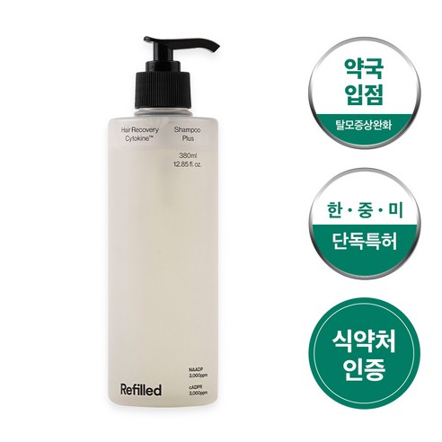 리필드 리커버리 사이토카인 샴푸 플러스, 380ml, 1개