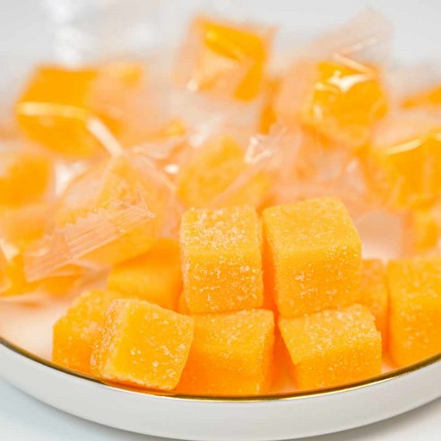 열대의 즐거움을 위한 달콤하고 쫄깃한 애플망고 젤리