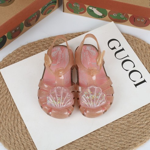 미니멜리사 샌들 여성화 가리비 조개 젤리 슈즈 플랫