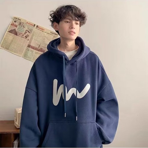 봄과 가을에 스타일리시하고 편안한 1+1 후드티