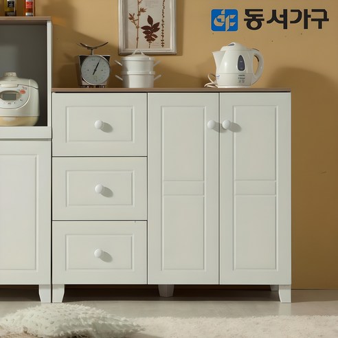 좁은 공간, 답답한 수납? 레브로 양문 수납장 하나로 해결! 1000주방수납장