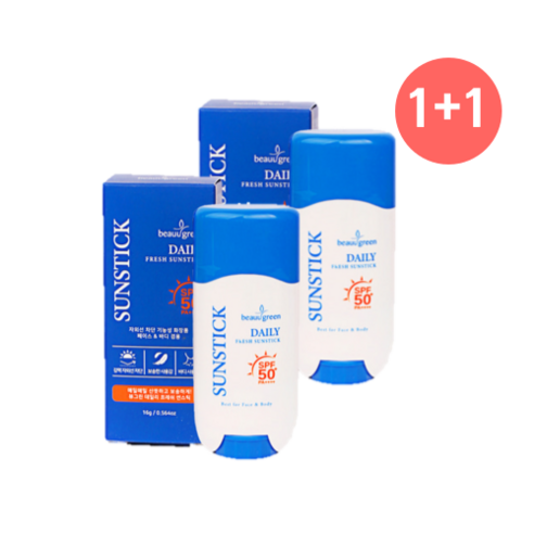 뷰그린 데일리 프레쉬 선스틱 1+1 2개 16g SPF50+ PA++++ / 사은품 증정