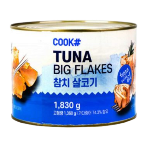 덕용 업소용대용량 참치살코기 쿡샵참치 덕용참치 참치대용량, 1830g, 1개