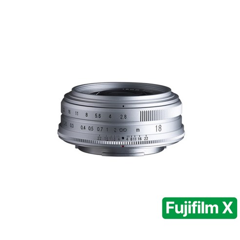 [정품등록이벤트 5만 포인트 3년 보증] 보이그랜더 COLOR-SKOPAR 18mm F2.8 ASP 후지 X마운트 Silver