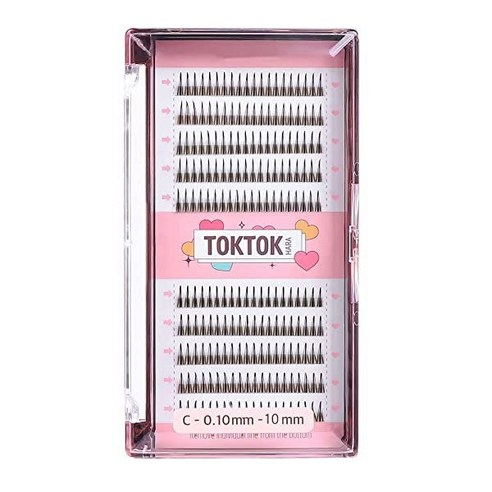 코링코브러쉬  Coringco TOKTOK-HARA Filter Eyelash Kit False Eyelashes Partial Extensions Natural Semi-Permanent 0., 10mm, 1개