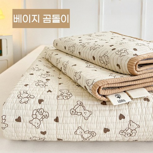 Cozy Aura 순면 60수 사계절 알러지케어 침대패드 양면 이불 패드 스프레드