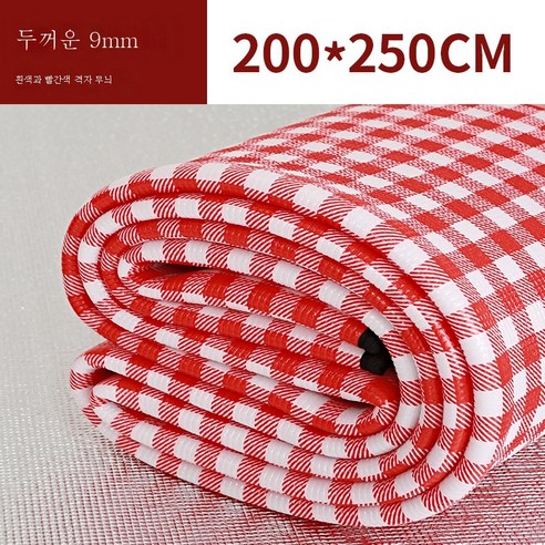 DFMWI.피크닉 매트.Picnic mat.--피크닉 매트 야외 캠핑 텐트 침침매트에 방수휴대용 비치 매트 야취평 방습매트, 레드9Mm2.5X2