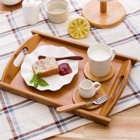 자연의 따스함을 담은 다용도 원목 트레이