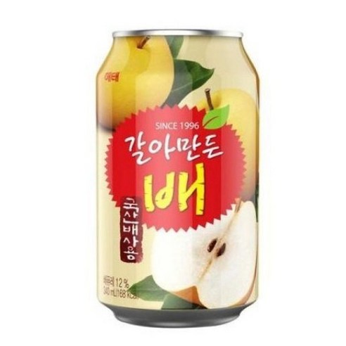 해태음료 갈아만든 배, 340ml, 24개
