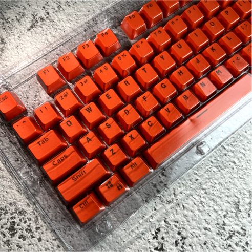 키캡올 PBT OEM LED 투과 컬러 키캡, 블랙