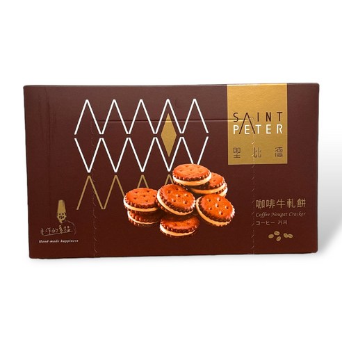 세인트피터 커피 누가 크래커 대만 수입 과자, 30개, 6g