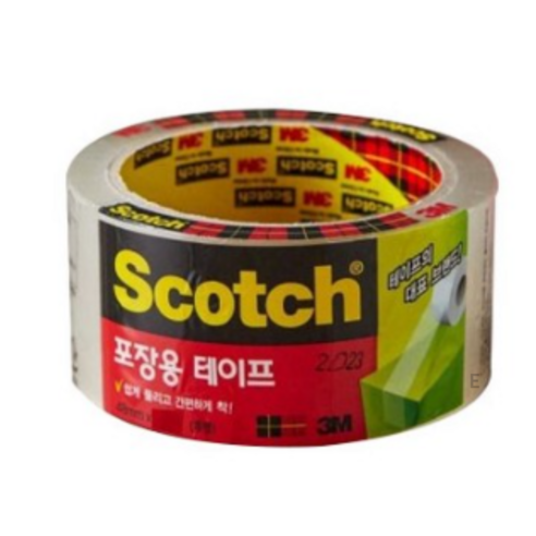 쓰리엠 스카치 포장용 테이프 3650 리필 48mm x 40m, 투명, 20개
