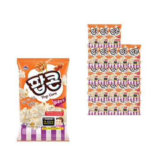 올따옴) 사조 로하이팝콘 달콤한맛 80g 24입, 1개