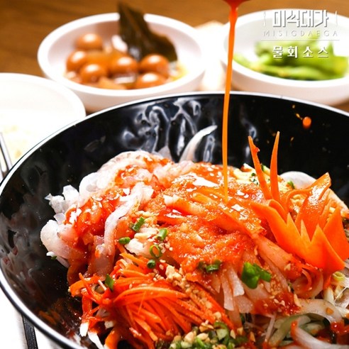 미식대가 물회육수 냉면육수 포항 속초 물회 양념 소스, 10개, 400g