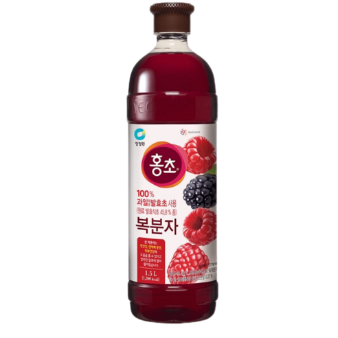 청정원 홍초 복분자 1.5L / 음료베이스 과일식초 과일숙성초 다이어트식초, 1개