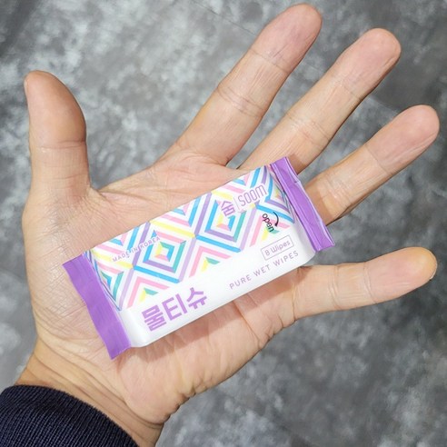 숨 포켓 미니물티슈 8매 10팩 여행용 휴대용 물티슈 판촉용물티슈, 8개입, 10개