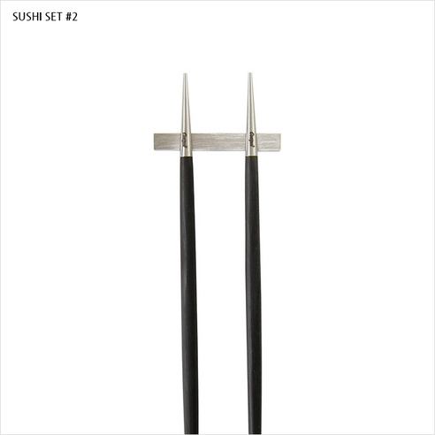 섬세한 아름다움으로 식탁을 물들이다, 큐티폴 고아 블랙 실버 젓가락 세트