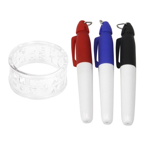 YSSHOP 골프 공 라이너 마커 라인 드로잉 정렬 도구 3 마커, 하얀, 플라스틱