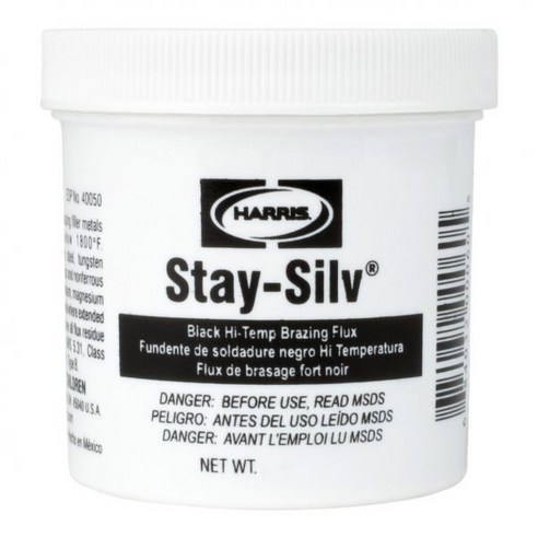 Harris SSWF1 Stay Silv 브레이징 플럭스 1파운드 병 흰색, 1/2 lb, 1개 은납브레이징