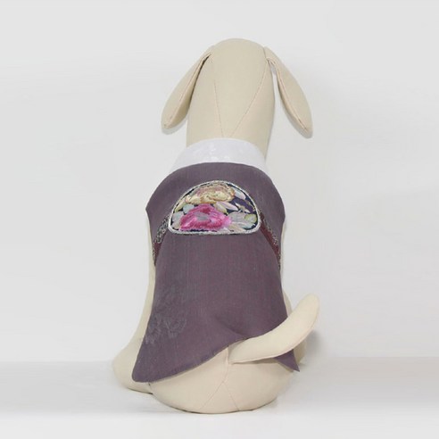 금동이 펫 GM002 탁보라둥근꽃패치 강아지 고양이 애견 한복