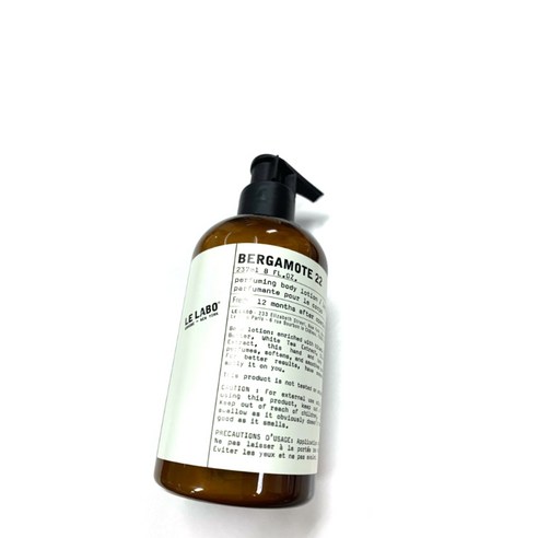르 라보 베르가못 22 퍼퓸 바디 로션: 일상에 스며드는 특별한 향기의 경험 르라보