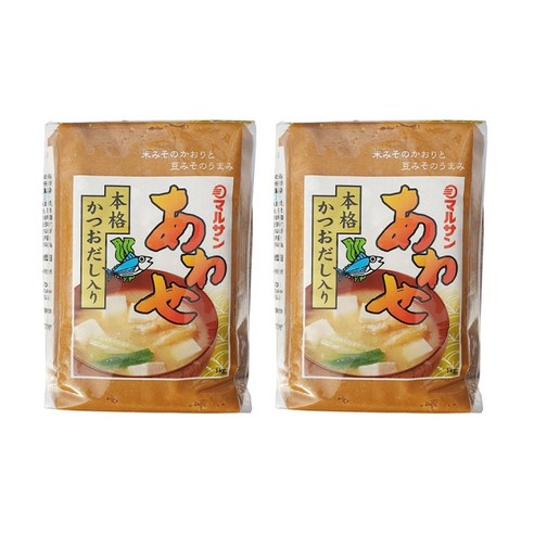아와세 미소된장 1kg 2개입, 1세트