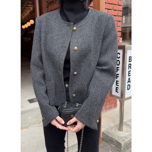 [SaleNOWㅣ인기상품] 겨울의 따뜻함을 위한 단촐한 스타일: 틸리헤링본 자켓 [세일나우ㅣ추천상품]