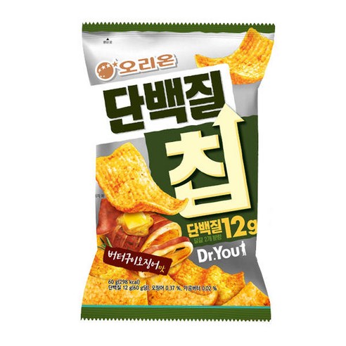 오리온 닥터유 단백질칩 버터구이오징어맛, 60g, 3개