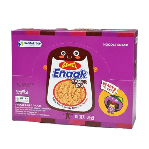 게메즈 에낙 스모크 바베큐맛 14gx30개 라면과자 수입과자 아이들 간식 술안주
