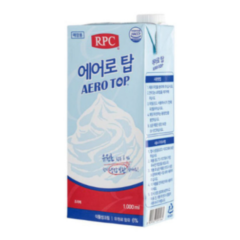 에어로탑 휘핑크림 냉장 1L., 1kg, 1개, 1L