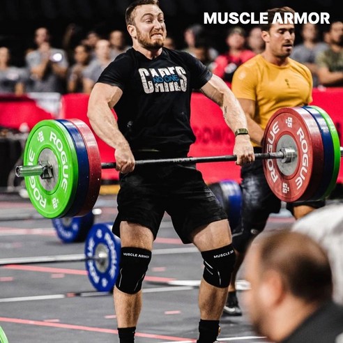 머슬아머 웨이트 리프팅 무릎보호대: 무거운 중량에 맞서세요!