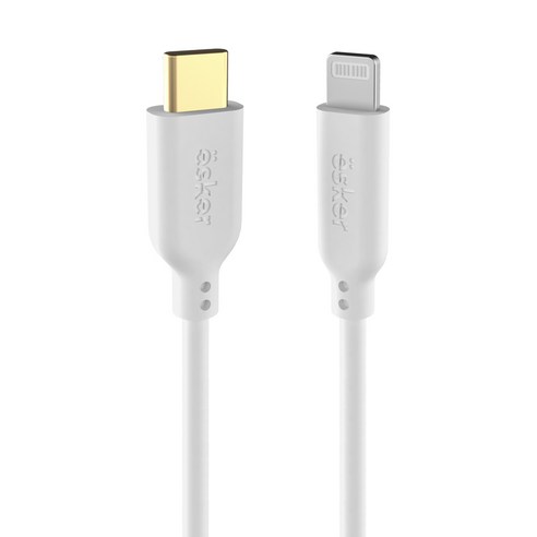 에스커 USB C to 라이트닝 8핀 MFi인증 2.4A 휴대폰 PD 고속충전 데이터 케이블 150cm 아이폰 아이패드, 1개
