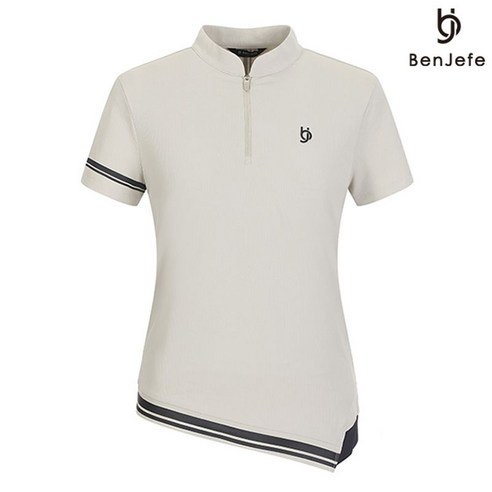 벤제프 여성 밑단 사선절개 티셔츠: 섬세한 디테일로 완성하는 데일리 스타일 벤제프