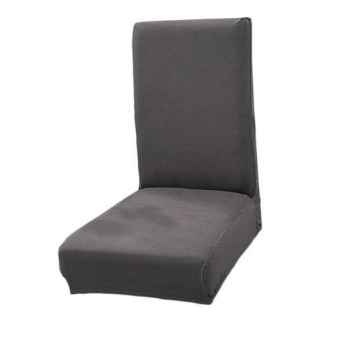 의자는 연약한 탄력 있는 이동할 수 있는 좌석 덮개 식당 거실 부엌 대중음식점 훈장을 덮습니다, 회색, 폴리 에스터