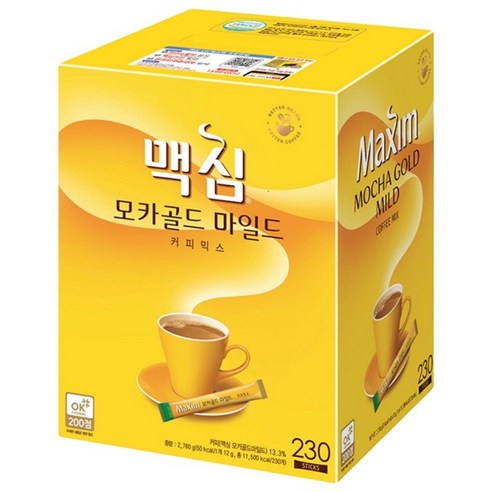 맥심 모카골드 마일드 커피믹스 선물세트, 12g, 230개입, 1개