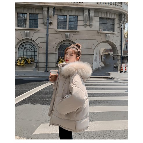 여겨운 따뜻함과 편안함을 선사하는 ANYOU 여성 오버핏 데일리 패딩