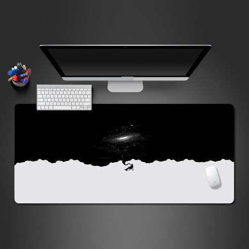 [SW] 간단한 상상력 마우스 패드 고품질 흑백 게임 마우스 패드 새로운 걸이형 고품질 크리에이티브 베스트셀러 매트, 250x350x2mm
