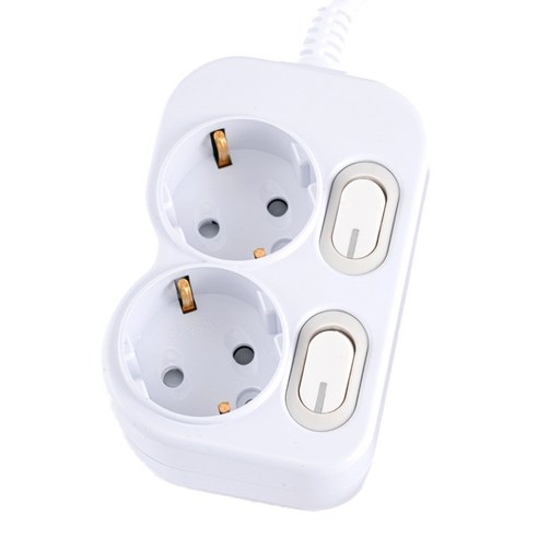 에코파워탭 LED 개별 절전 멀티탭 2구 EPM-L202, 5m, 1개