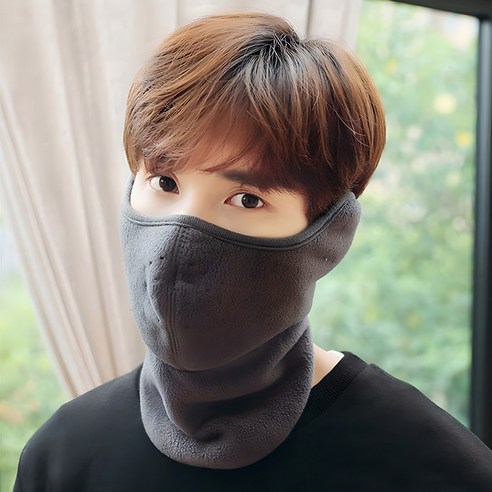 주닉스 극세사 넥워머 방한마스크 방한대 오토바이 스키 보드 용품 겨울 등산 낚시 레져 마스크, 귀마개 넥워머-그레이
