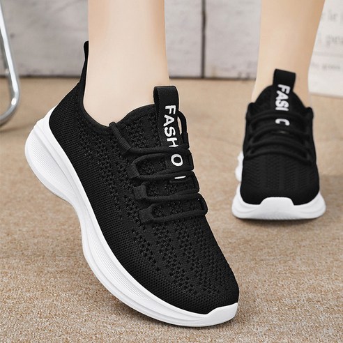 Modern Fashion 여성 경량 메쉬 발편한 런닝화 키높이 운동화