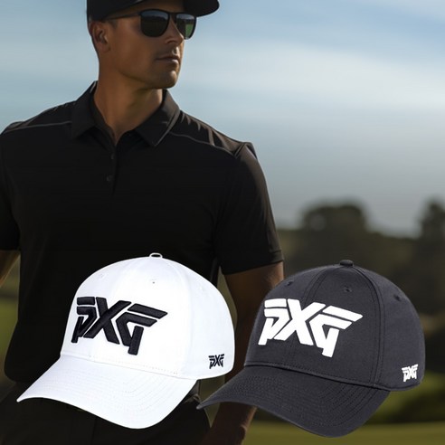 PXG 골프모자 남성 피엑스지 볼 캡 챙 모자 CPT017502402, PXG 남성 골프모자, 블랙-22-7, 1개