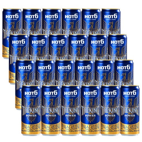 핫식스 더킹 파워 에너지음료, 355ml, 24개