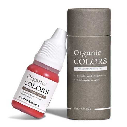래쉬몬스터 오가닉 수지엠보 색소 아이라인 입술반영구 눈썹문신 스킨커버 10ml, 1개, [수지 머신] 302 레드블라썸