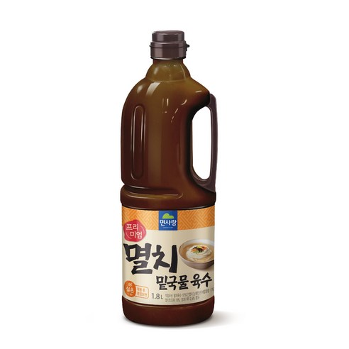 면사랑 프리미엄 밑국물 멸치육수1.8L 찌개 국수 육수 멸치액, 1800ml, 1개