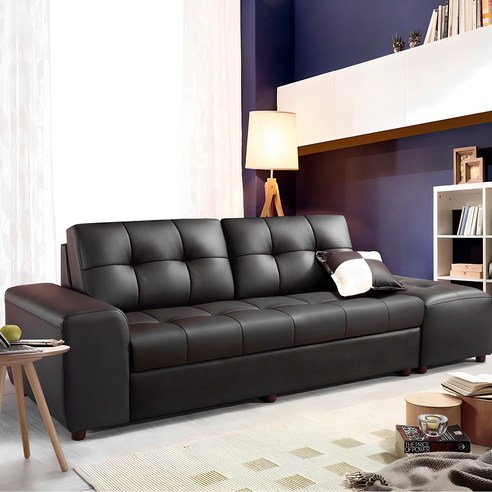 서광퍼니처 헤르본 CL라텍스 3인용소파 스툴세트 소파 sk, 헤르본 다크브라운/오른팔(착석기준)/PVC다리