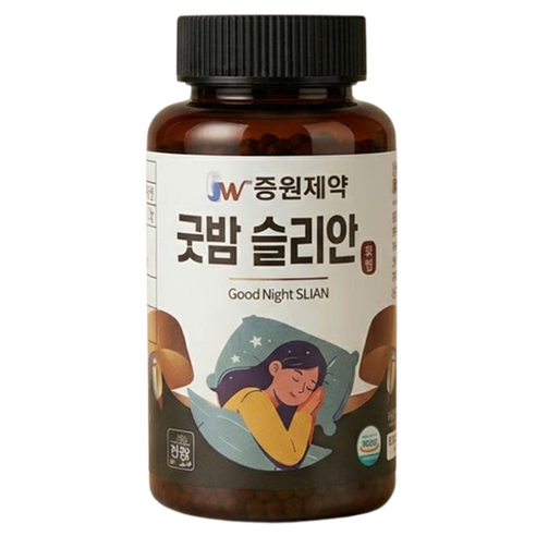 중원제약 편안한 굿드림 유기농 흑하랑 상추환 락투신 굿밤 슬리안, 2개, 100g