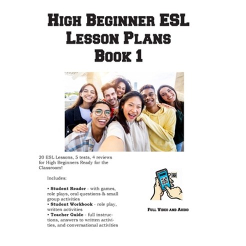 (영문도서) High Beginner ESL Lesson Plans Book 1 Paperback, Learning English Curriculum, English, 9781772454178