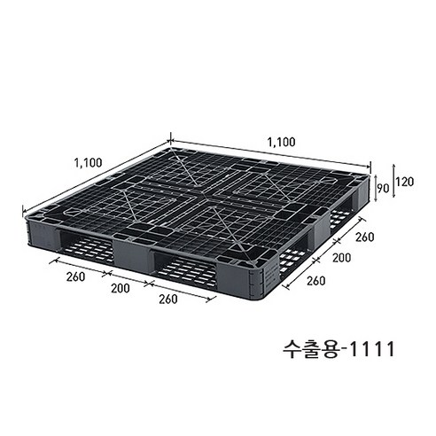 내구성 있고 경량인 수출용 플라스틱 파렛트